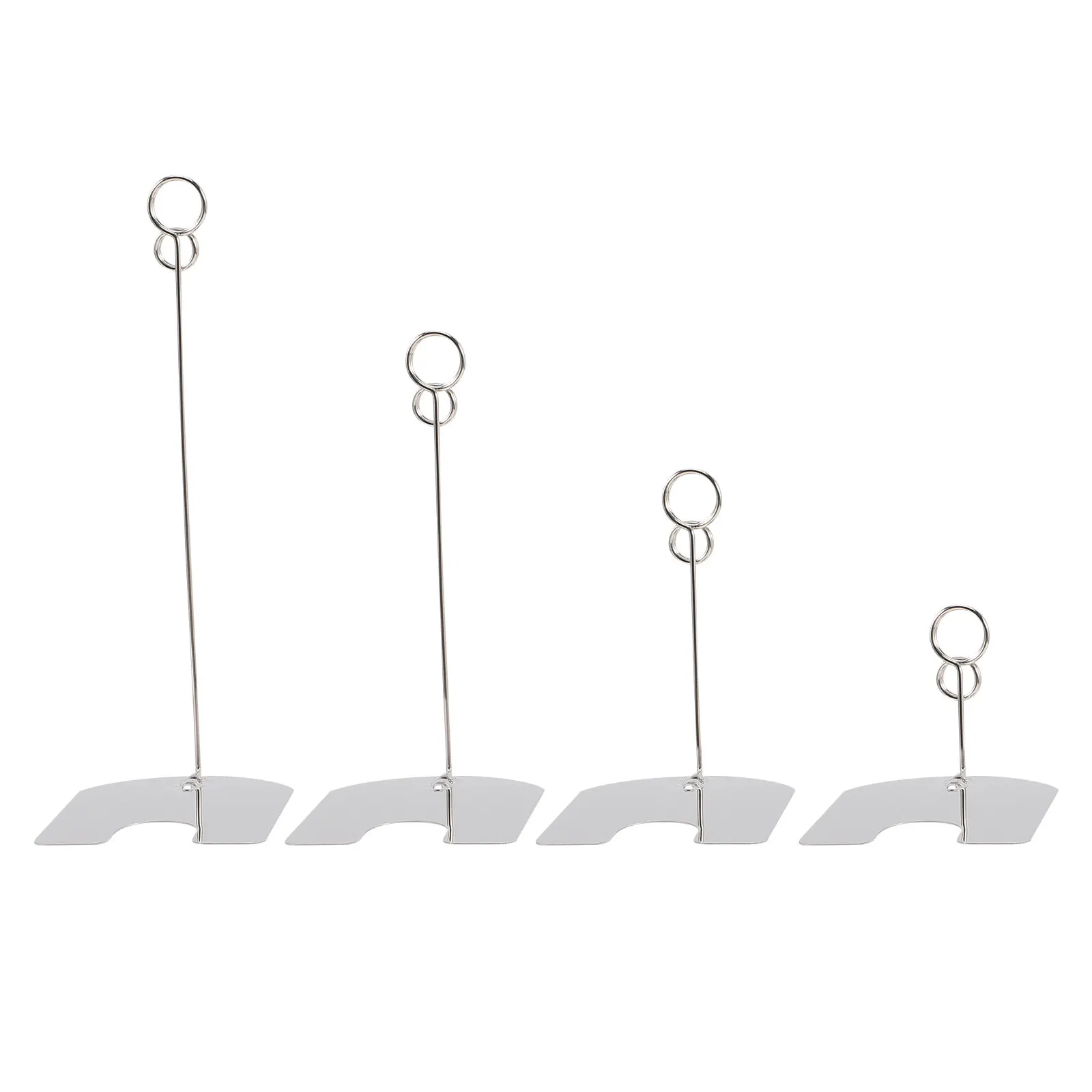 4Pcs Place Card Holder Sturdy Table Number Holders Multifunctional Iron Wire Photo Stand for Wedding Party Business Card Display