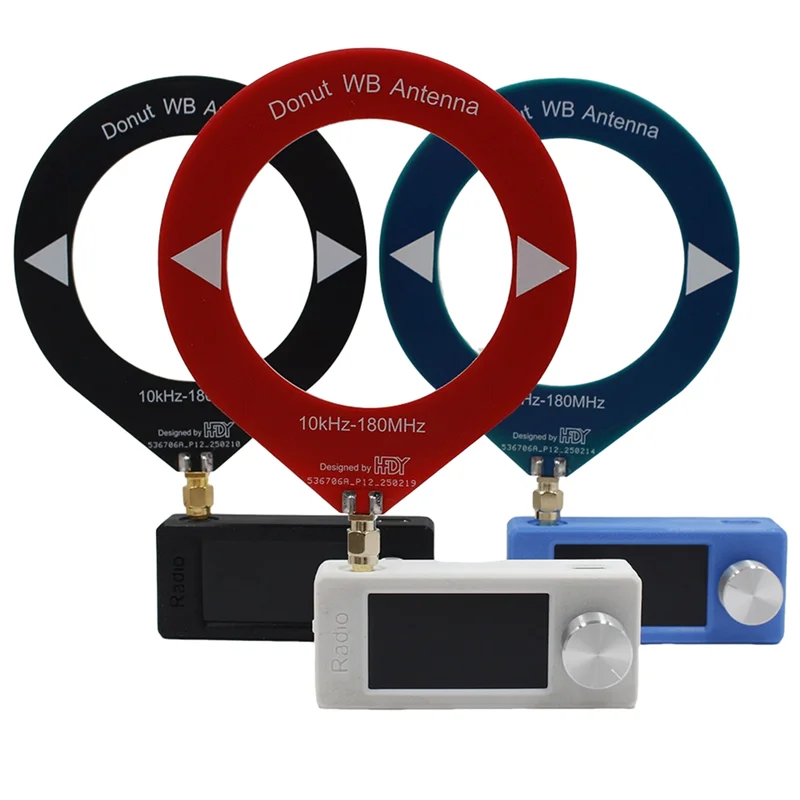A37T-10Khz-180Mhz Mini Loop Antenna All Band Coverage Ring Donut Antenna Supports Shortwave/Medium Wave SDR For Radio