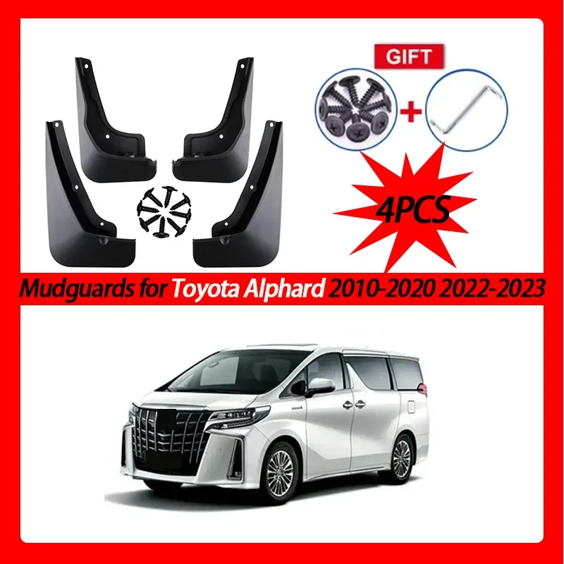 

Car Mudguards for Toyota Alphard 2010-2020 2022-2023 Rear Fenders Splash Guard Wheel Protecti Mud Flap Exterior Auto Accessories
