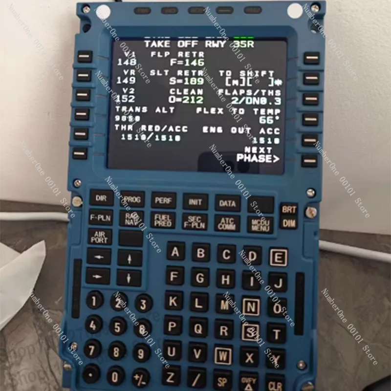 

Симулятор полета MCDU Toliss Fenix Дисплей управления полетом Панель управления гражданской авиации A320 для X-Plane MSFS