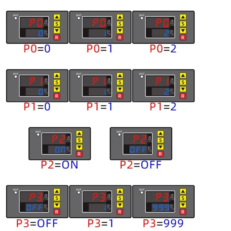T3231 Digital Time Delay Relay Multifunction LED Display Cyclic Timing Control Switch Adjustable Timing Relay,A Easy Install