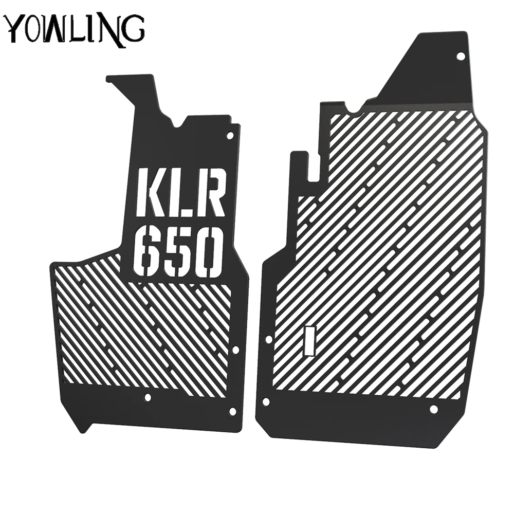 

For Kawasaki KLR650 2022 KLR 650 S ABS Traveler Adventure Radiator Guard Grille Shield Engine Cooler Bezel Protector Mesh Cover