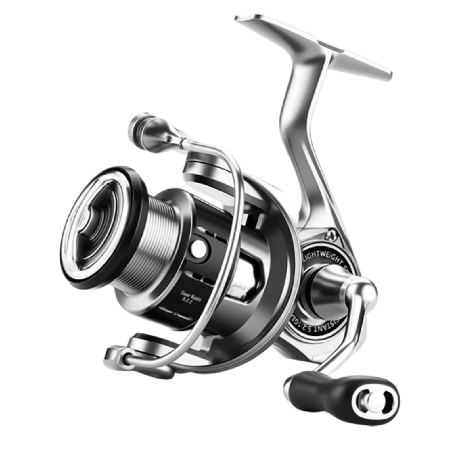 Mavllos SW-C Spinnrolle 1000-4000 22LB Max Bremskraft 5+1BB 5.2:1 Übersetzung Schraubbarer Griff Salzwasser Süßwasser Bass Karpfen Rolle