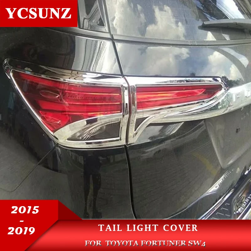 

Tail Light Cover For Toyota Fortuner SW4 2016 2017 2018 2019 Rear Lamp Hood Car Accessories Parts YCSUNZ