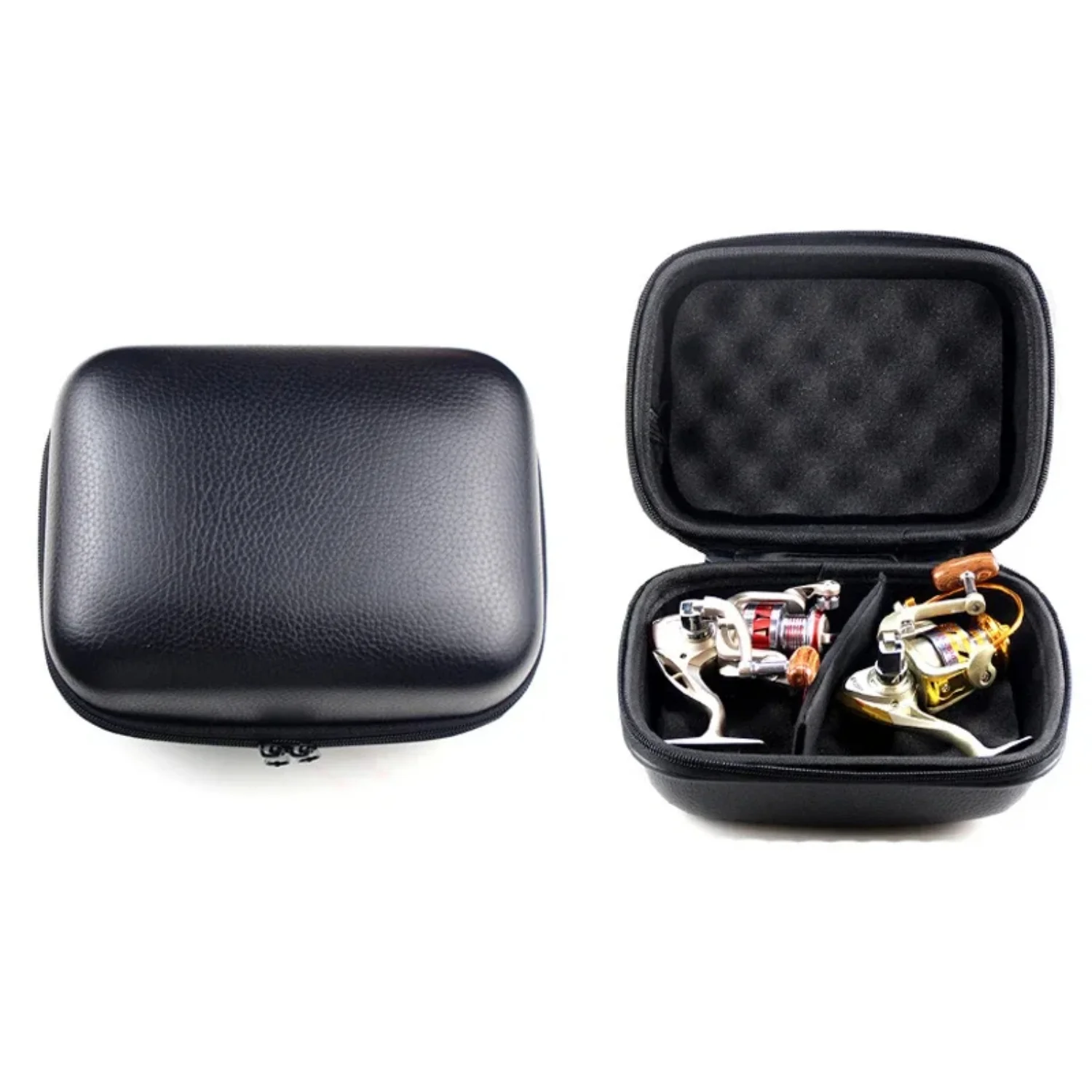 Brand  and High Quality Models Artificial Leather Fishing  Spinning Reel Case Shockproof Waterproof   Case