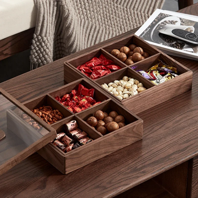 

Snack Fruit Tray: Compartment Dry Fruit Box,Living Room Candy Bowl,Large-Capacity Entertaining Storage, Convenient Snack Holder