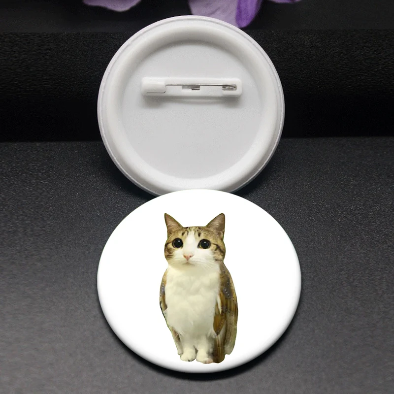 Cute Animals,cats,dogs,hamsters,Meowl Pins Funny Creative Symbol Badge My Final Form Caterpillar Meme Brooches Bag Accessorys
