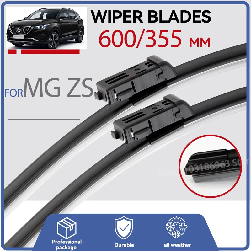 

Wiper LHD Front Wiper Blades For MG ZS 2017 - 2023 Windshield Windscreen Clean Window Car Rain Brushes 24''+14''