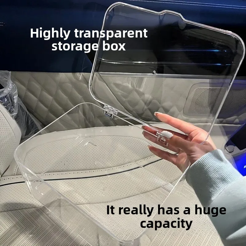 Acrylic Storage Box Acrylic Storage Box Hinged Lid Dustproof Desktop Organizer Stackable Clear Container For Cosmetic Medicine