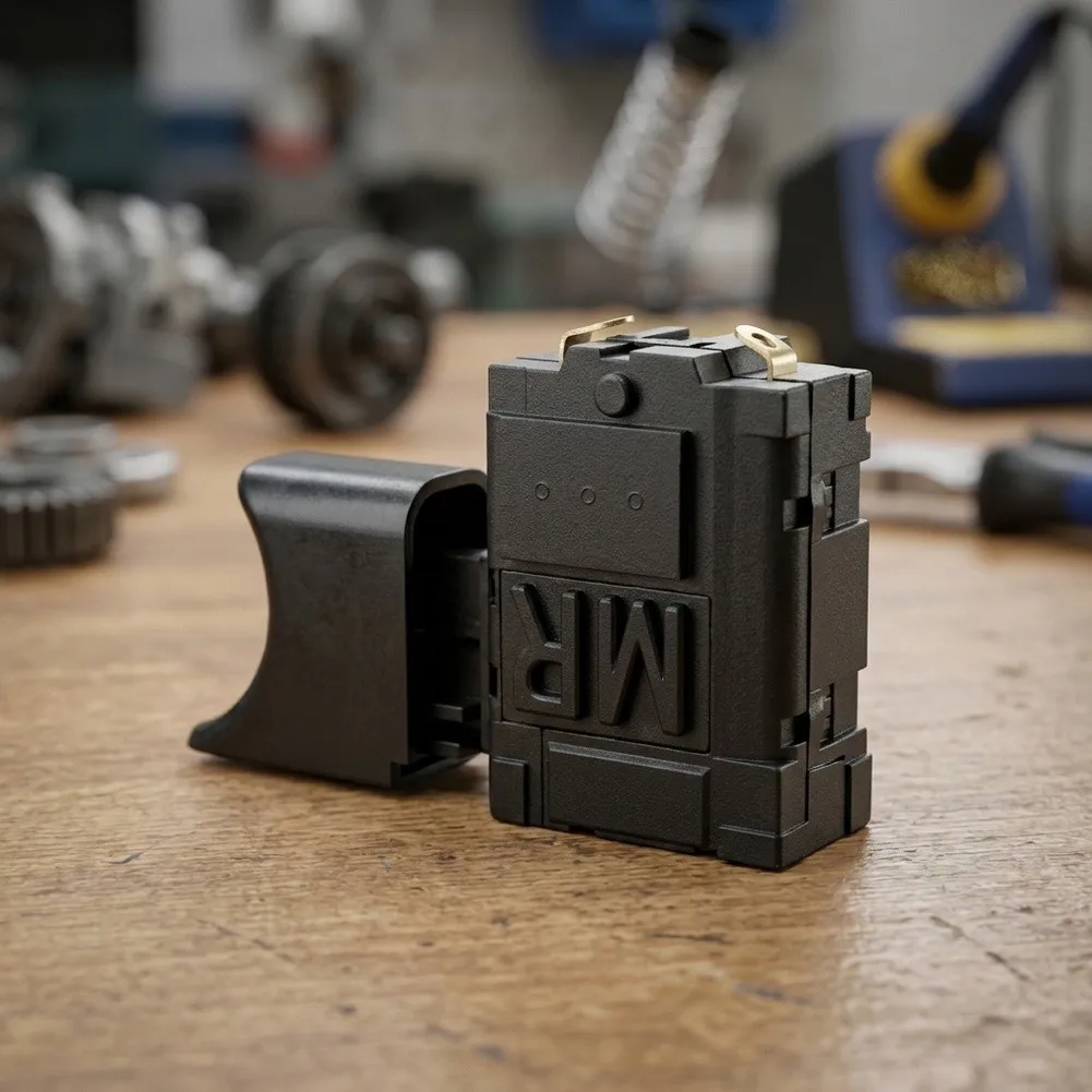 For Blower Repair Trigger Switch Electric Blower Black DC 7.2-24V Range Plastic Housing For Lithium Electric Blower