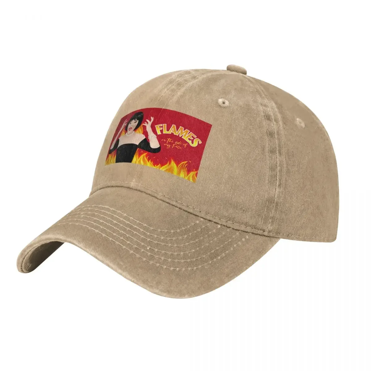 

Flames Baseball Cap Sunscreen Gentleman Hat fishing caps man black Girl'S Hats Men's