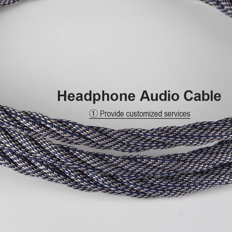 XINHS 007 cable híbrido Chapado en plata, gran número de núcleos, 4 núcleos, ABS, OCC + 7N OCC