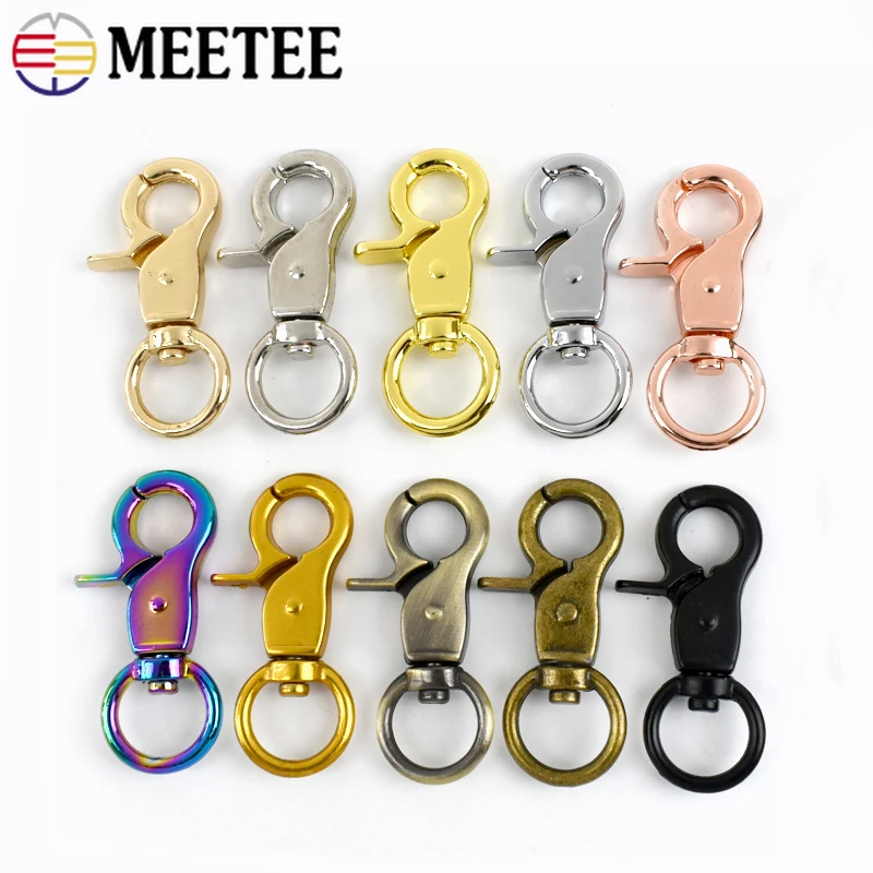 5-30Pcs 13mm Metal Handbag Buckle Keychain Pet Collar Swivel Lobster Clasp Backpack Strap Clip Snap Hook DIY Hardware Accessorie