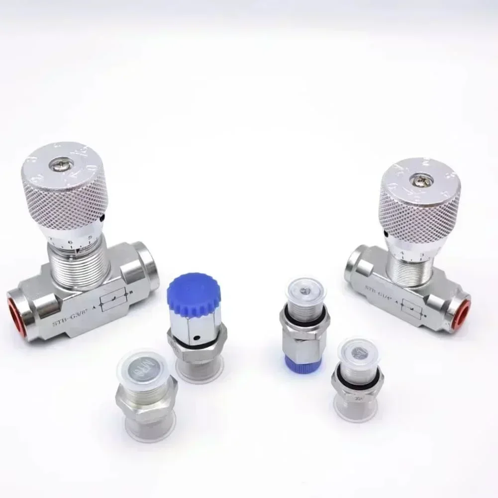 1 Pc Two-way Throttle Valve With 08L Connector Bidirectional Flow Limiter Hydraulic Valve, Carbon Steel Flow Control Valve
