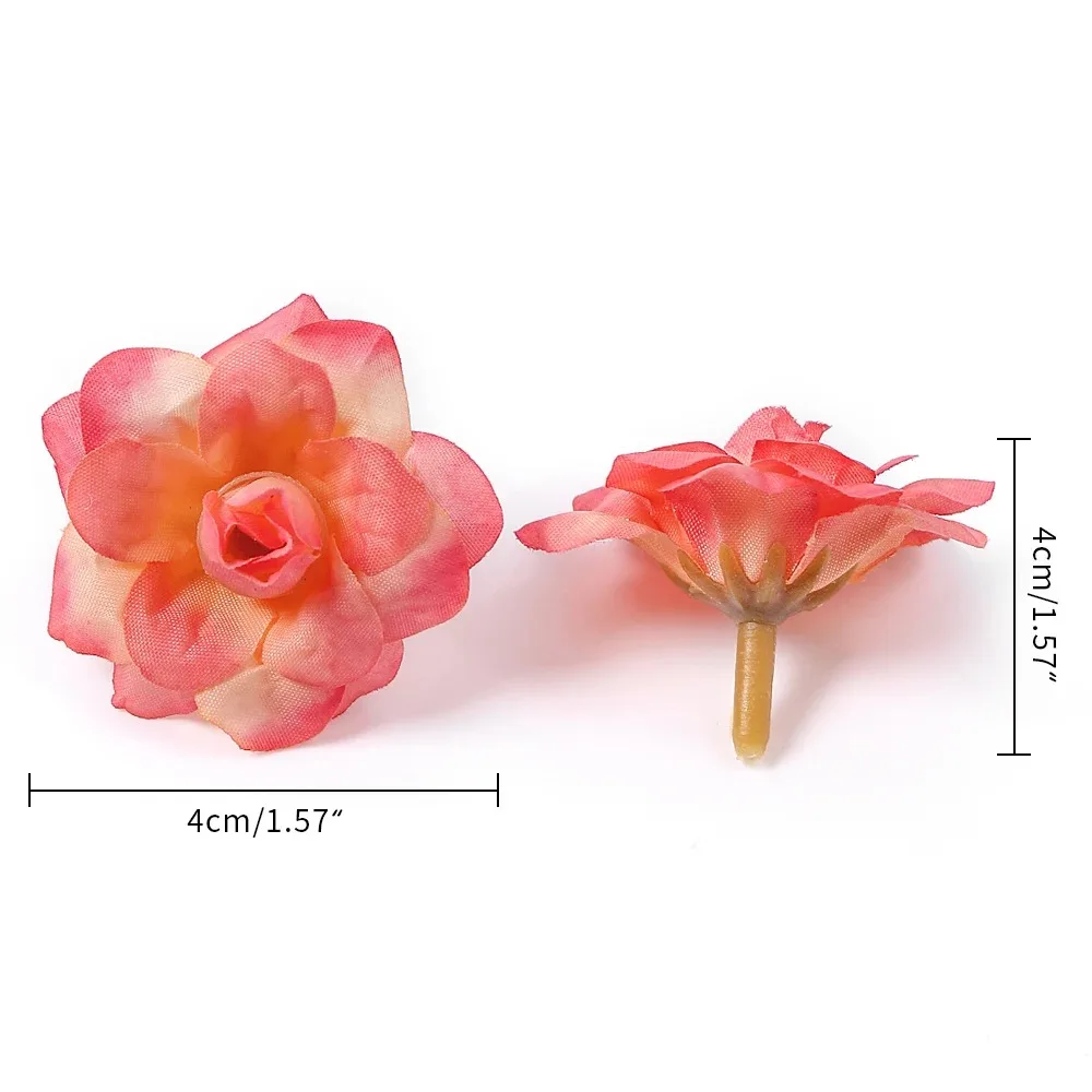 5/10Pcs Artificial Rose Flower Silk Rose Head For Home Room Wedding Decorations DIY Garland Scrapbooking Craft Flowers Accessory