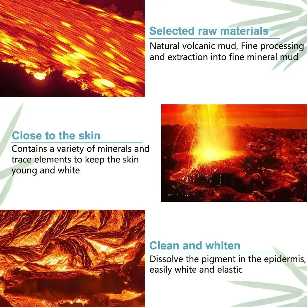 3-in-1-Vulkanschlamm-Körperwaschmittel, schnell aufhellende, straffende Haut, vulkanischer Schlamm, Körperlotion, 250 ml, feuchtigkeitsspendende, aufhellende Körperlotion