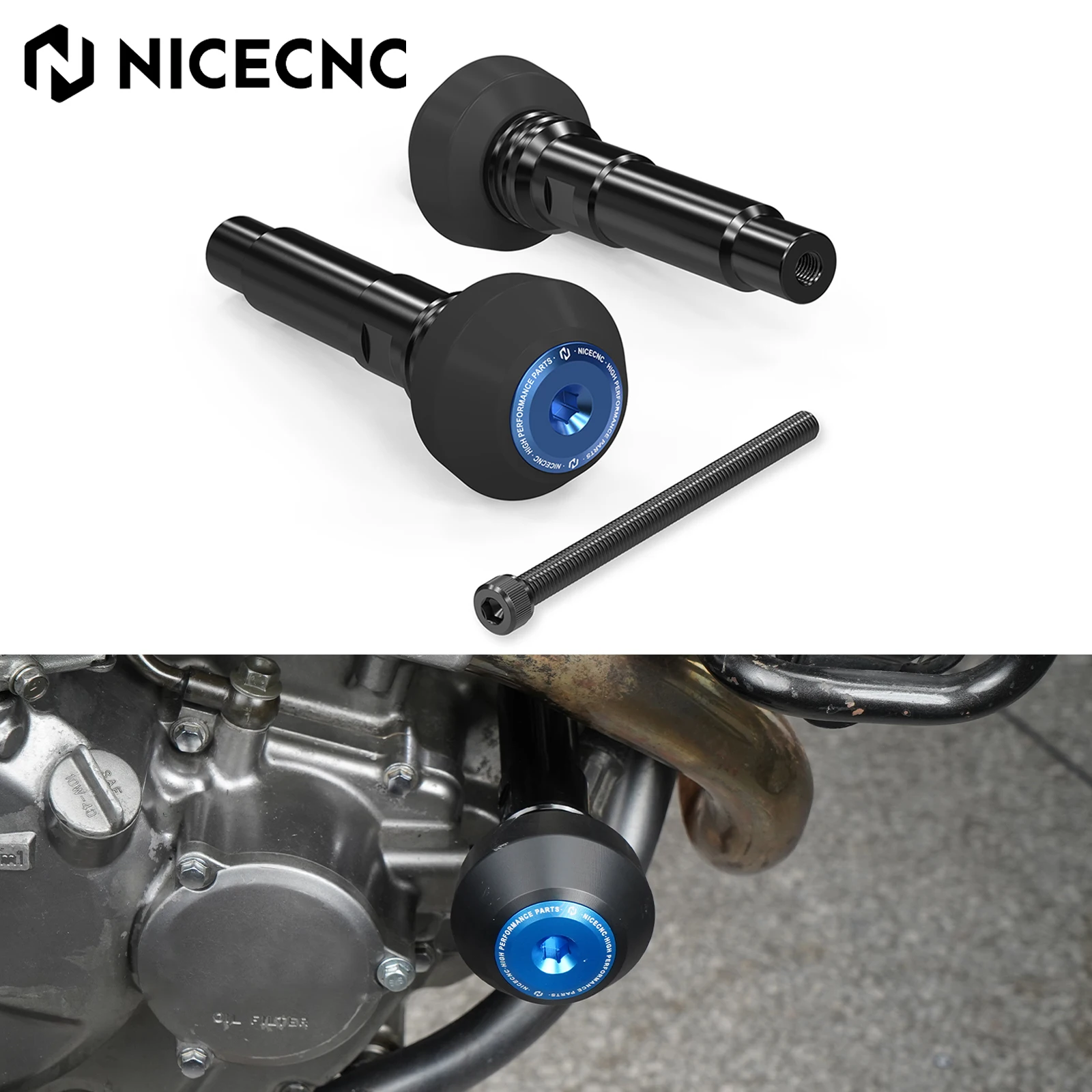 

For 1996-2025 Suzuki DR 650 S DR 650 SE Frame Sliders Crash Pad Protector Falling Protection DR650S DR650SE DR 650S DR 650SE