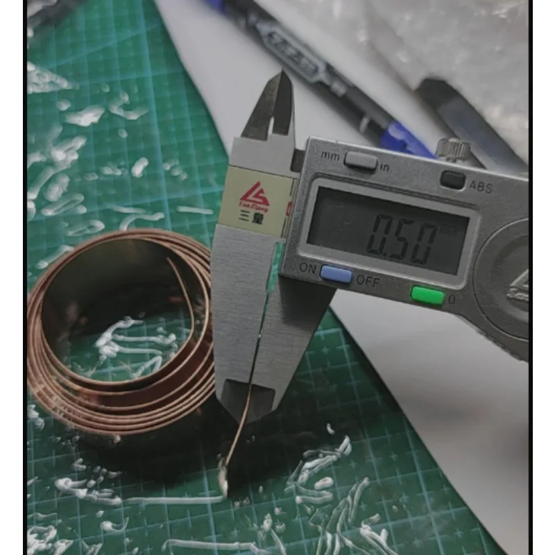 T2 Copper Strip Pure Copper Foil Grounding Copper Strip  Sheet Plate 5-50mm Width