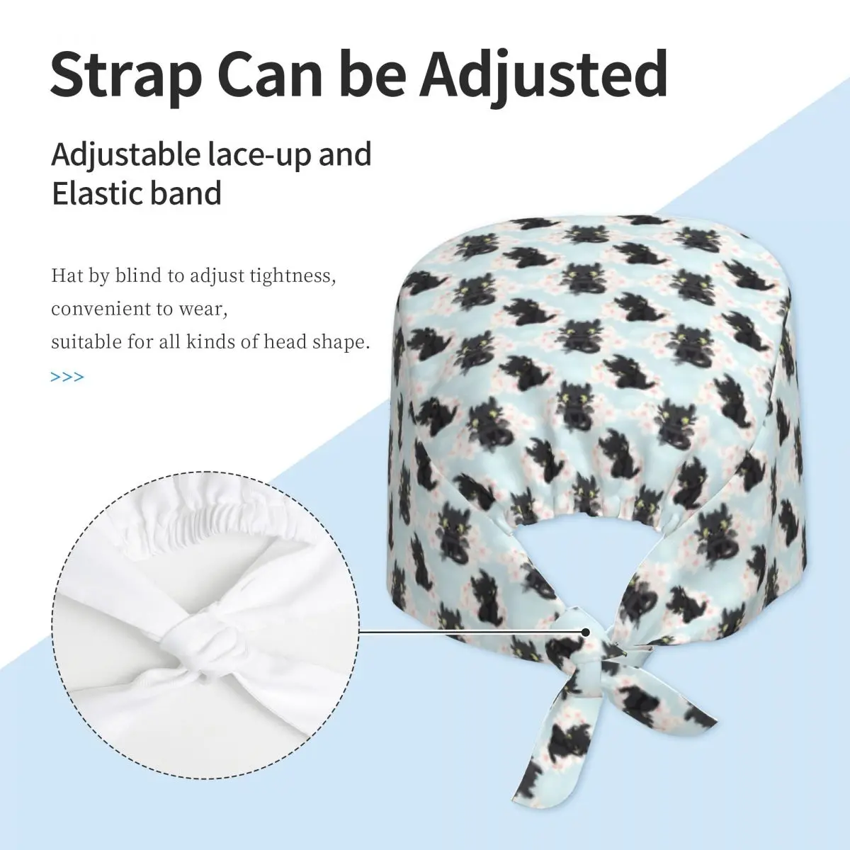 Т-образные зубцы с животными, дышащая рабочая кепка для кормления, хирургические шапочки-скрабы, медицинская кепка для медсестры, модная рабочая шапка с мультяшным фильмом