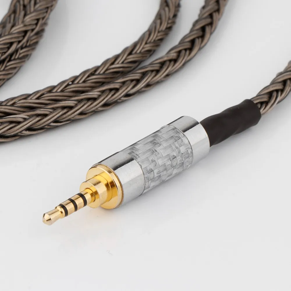 Para Sennheiser HD800 HD800s HD820s HD820 Cabo de atualização 16 Core OCC Cabo de fone de ouvido banhado a prata