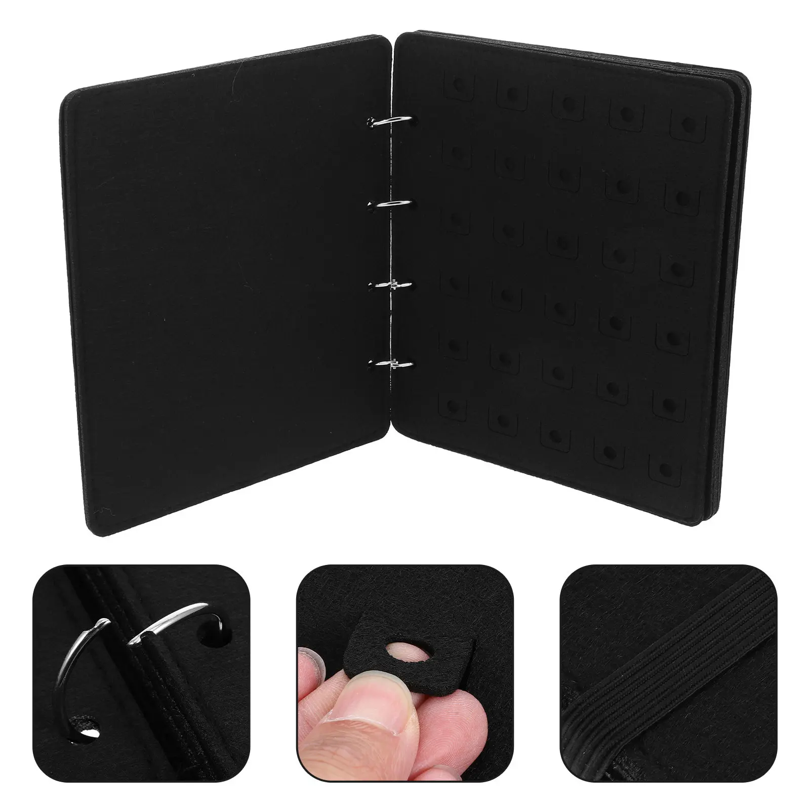 Pin Display Book Felt Brooch Collection Storage Holder Multifunctional Organizer for Pins Badges Shoe Charms Brooch Display
