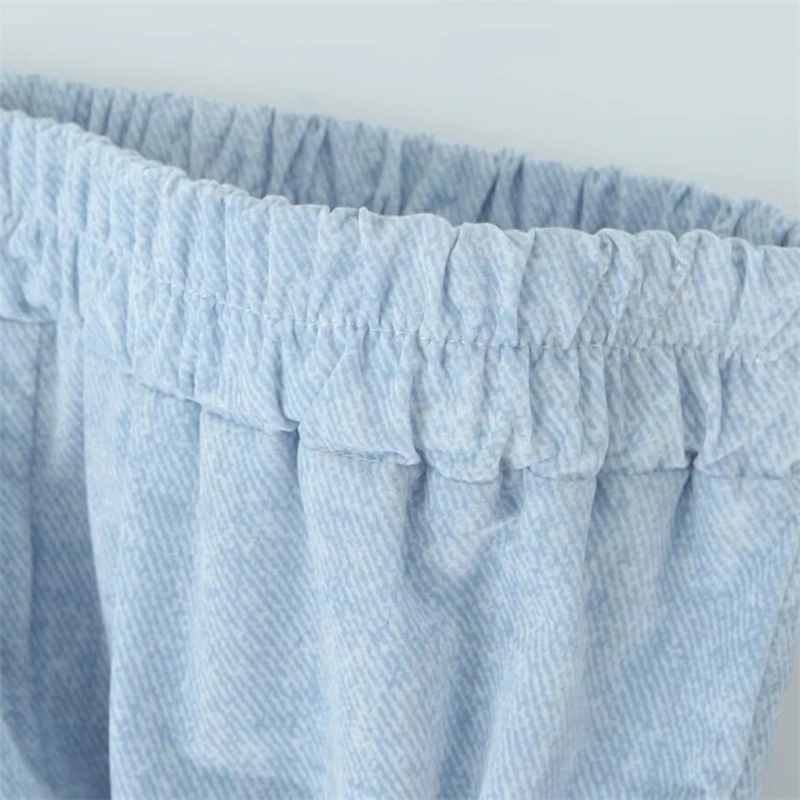 KEYANKETIAN صيف جديد المرأة التدرج اللون الدانتيل يصل سترة بلا أكمام مرونة الخصر مضيئة السراويل الترفيه نمط قطعتين رقيقة