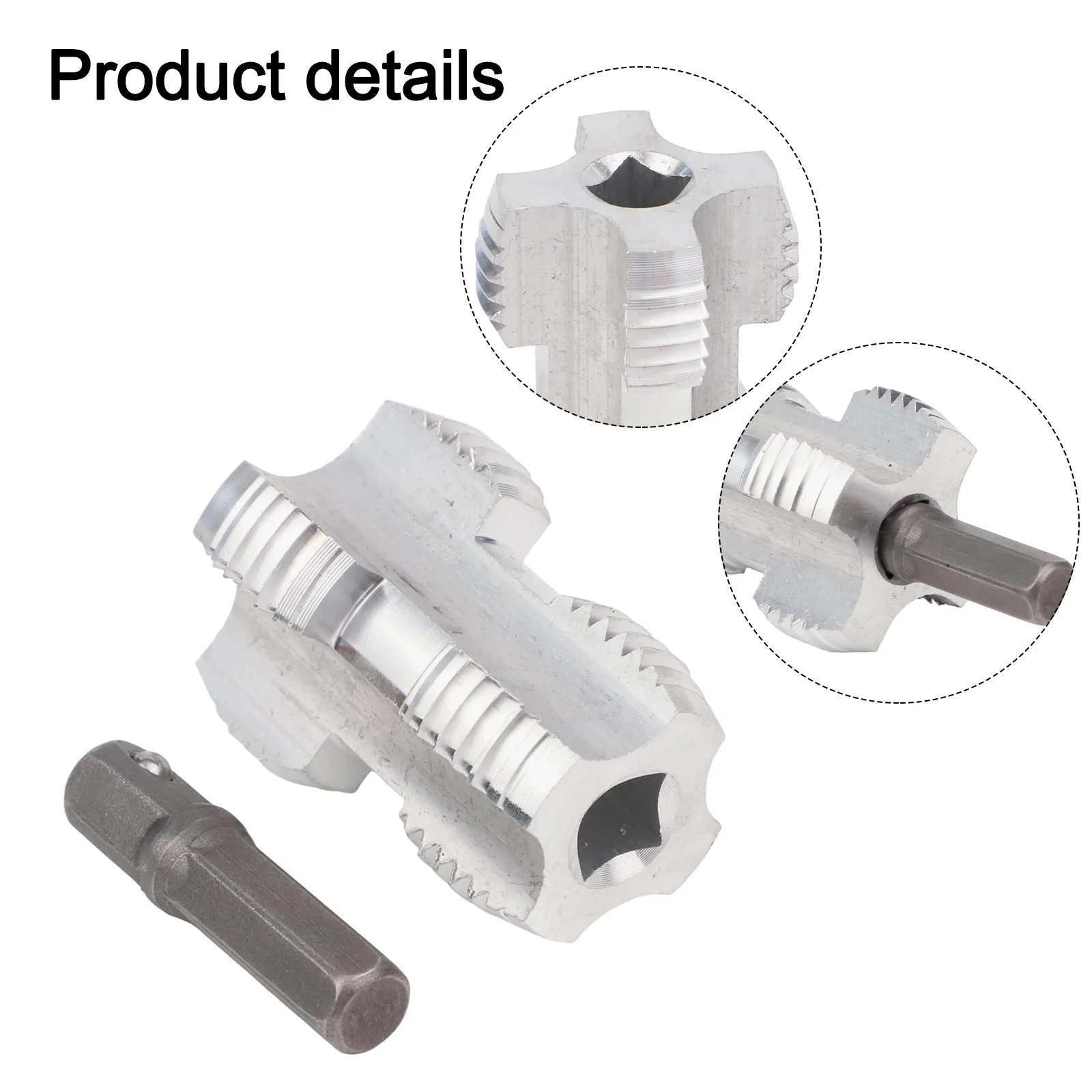 PRP Water Pipe Inner Hole Drill Double Heads PPR Pipe Threader For 1/2inch 3/4inch Pipes Inner Threading Making