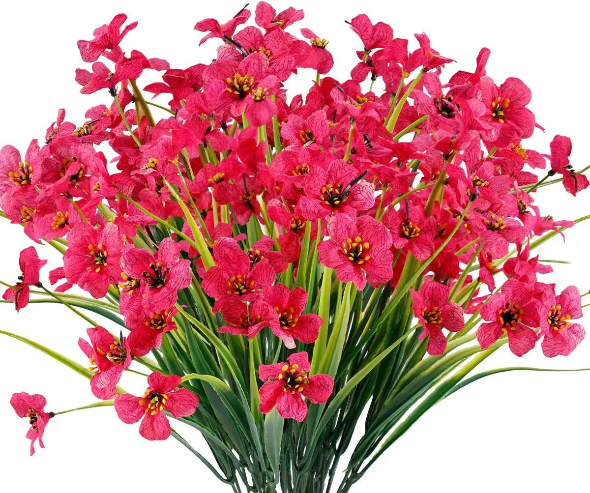 Künstliche Frühlingsgras-Veilchen verblassen nicht, 35 cm, Kunststoffpflanzen, Outdoor-Gartendekoration, künstliche Blumen, Familienparty-Dekoration – Detail 20