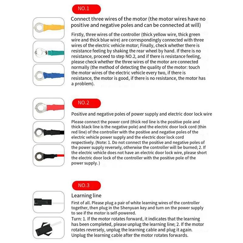 AC52-48V 60V 64V 600W Hub Motor Controller 12Mos MAX 30A For Electric Bike E-Scooter Motorcycle Bldc Motor Controller