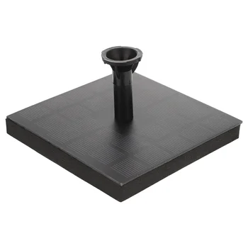 사각형 태양열 분수 패널, 워터 펌프 구동 파티오 장식, 블랙 엔지니어링 플라스틱 