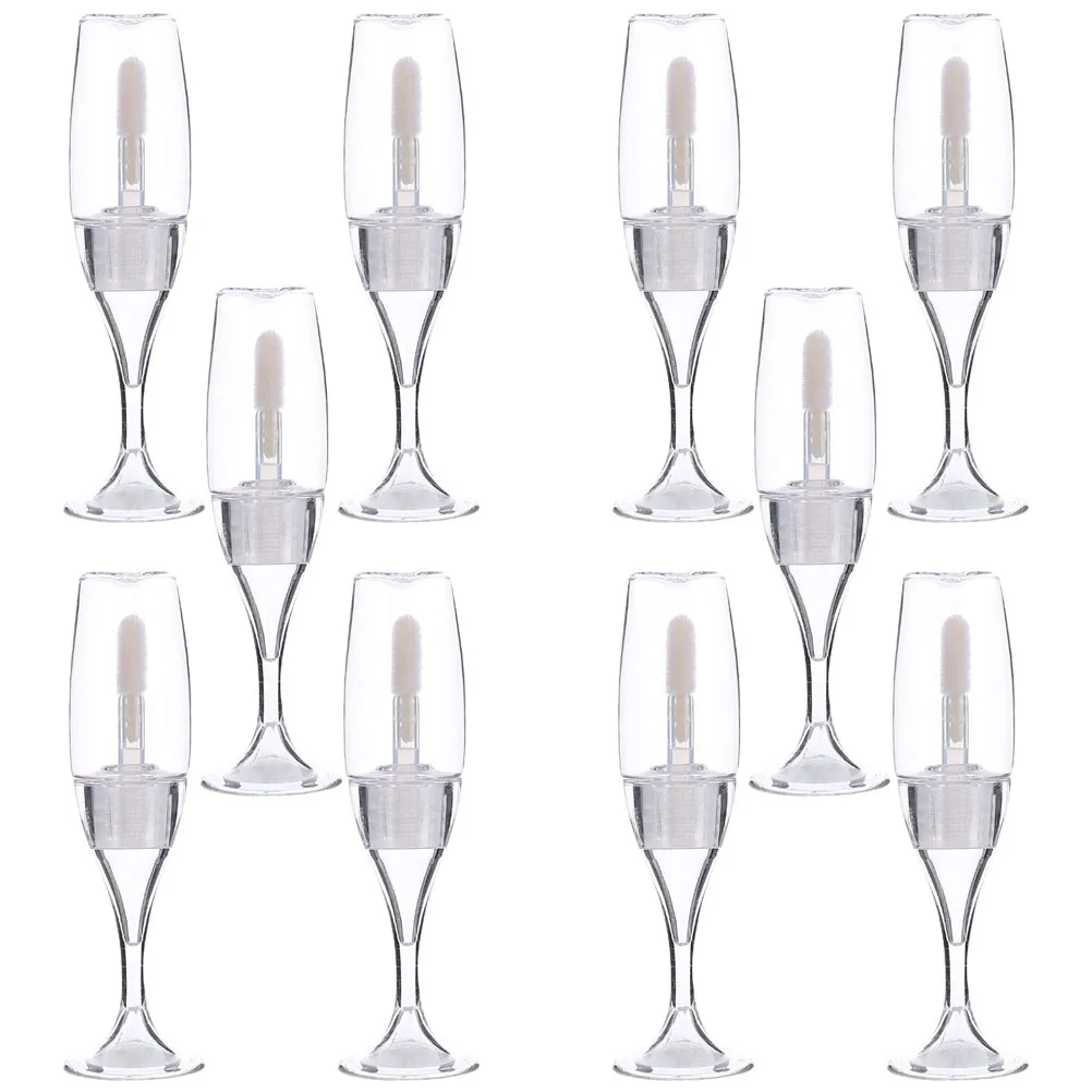 10 stücke Wein Glas Lip Gloss Leere Rohre Leichte, Tragbare Diy Halter Für Lip Flüssigkeit Kleine Behälter Make-Up Veranstalter