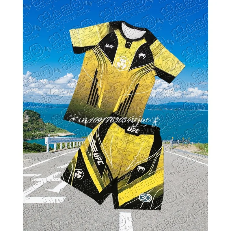 

Новый топ-боксер UFC Oleg Taktarov, футболка в стиле боксерского матча, шорты, мужская дышащая рубашка, комплект для борьбы, бега, впитывающий пот