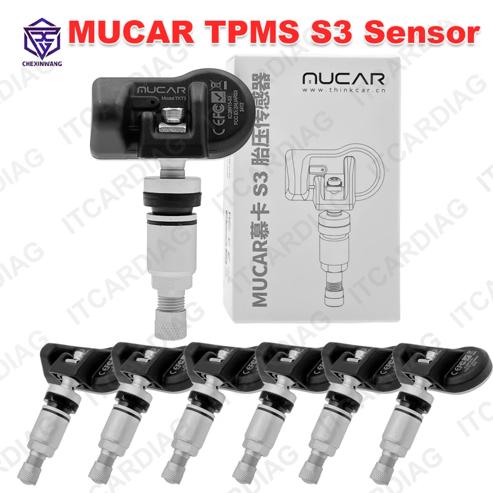 

MUCAR S3 Universal Car Tire Pressure Sensor 315MHz 433MHz TPMS Tire Pressure Sensor Auto Workshop Service Tool PK THINKCAR S3