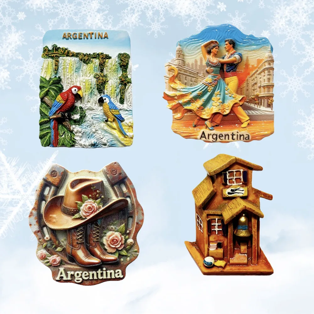 South America Argentina 3D Fridge Magnets Tourism Souvenir Refrigerator Sticker Handicraft Gift Decoration