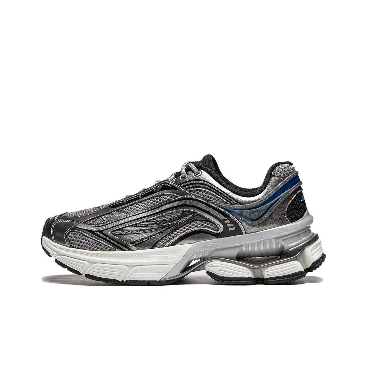 Li Ning Aurora RENEW Slip Resistant, Abrasion Resistant, Support, Height Increasing Low top Casual Shoes Men's Gray AGCU075-3
