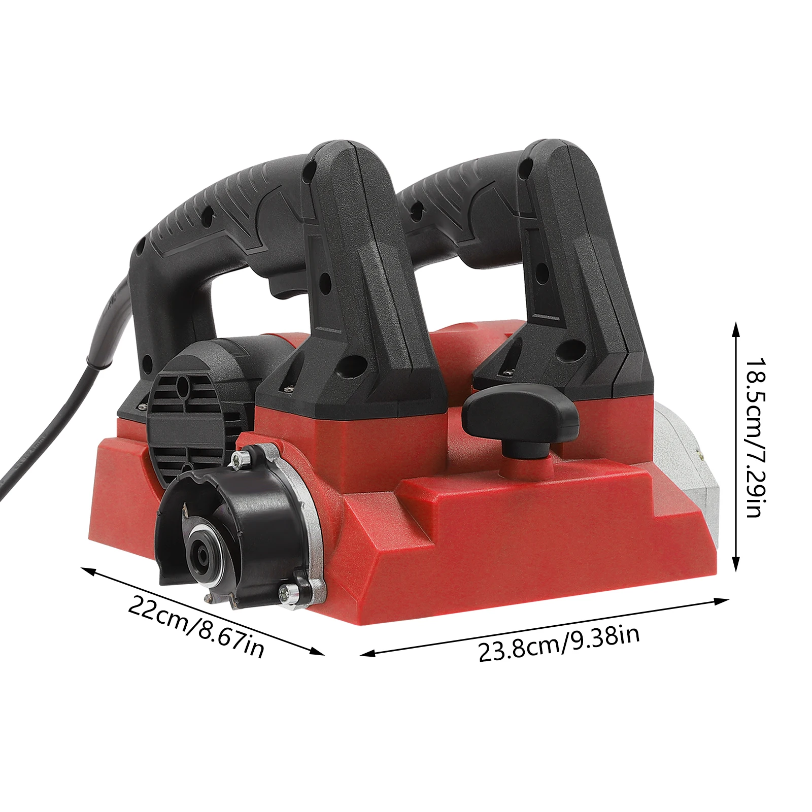 1300 W elektrische Wandhobelmaschine, Power-Handhobel, Schaufelwandmaschine mit Kabel und Tragetasche zum Entfernen von Farbkitt