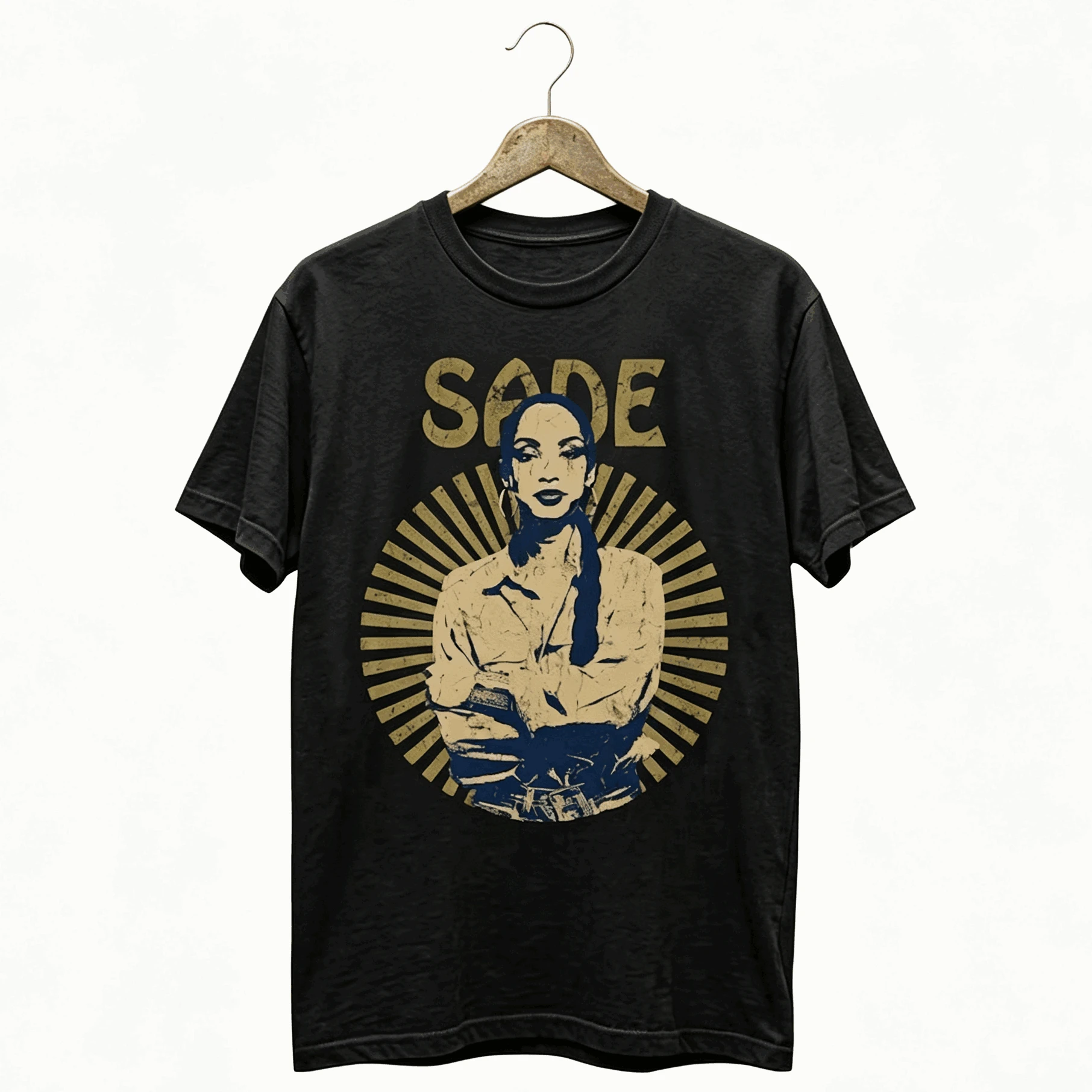 Sommer-Sonderangebot Sade Vintage Sade Grafik T-Shirt Retro Soul Musik Unisex Vintage Top Y2K Hip Hop Streetwear Übergroßes T-Shirt