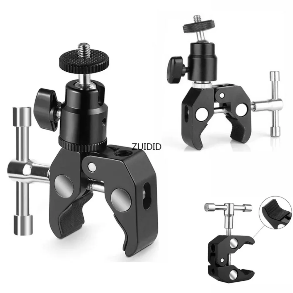 ZUDIDI CNC Metal Camera Super Clamp Mount with 1/4\