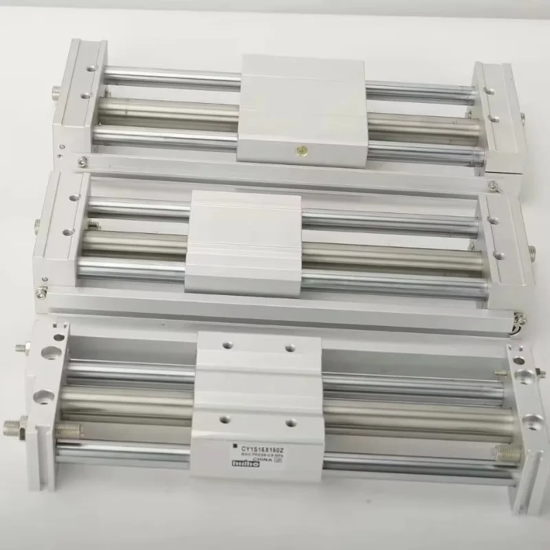 High quality Sanjia series magnetically coupled nitrile rubber rodless cylinder