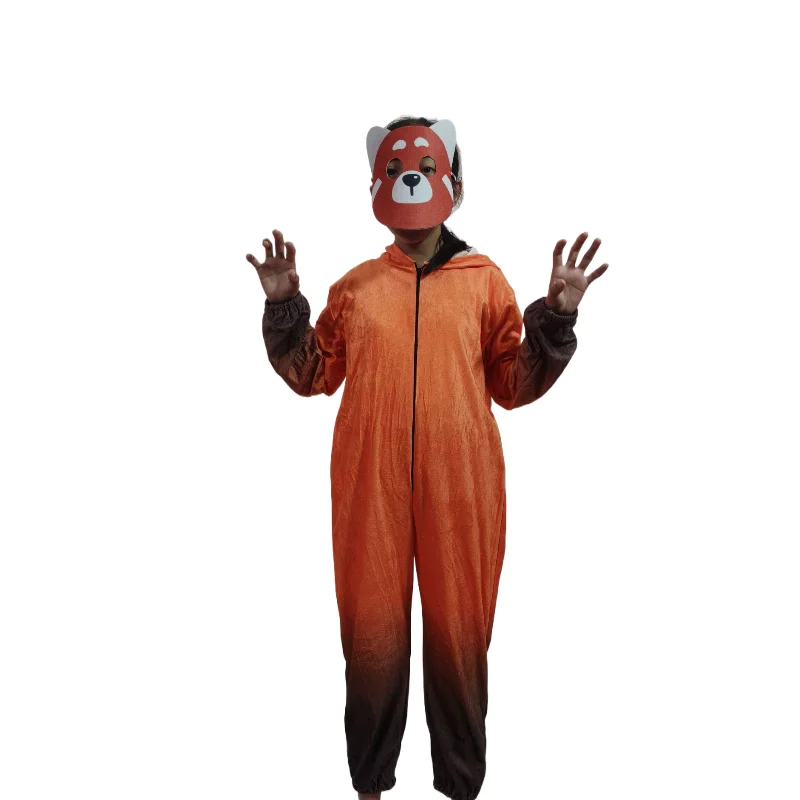 Red Panda Pixar Costumes For Girl Boy, Halloween Cosplay Jumpsuit,Dress Up Carnival For Women Man Cloth Ideal Masquerade Gifts