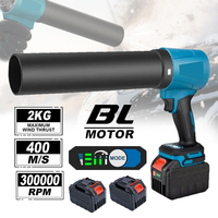 4000W Brushless Electric Turbo Blower Jet Fan 400M/S 300000RPM Handheld Leaf Dust Car Dryer Blowing Tool For Makita 18V Battery