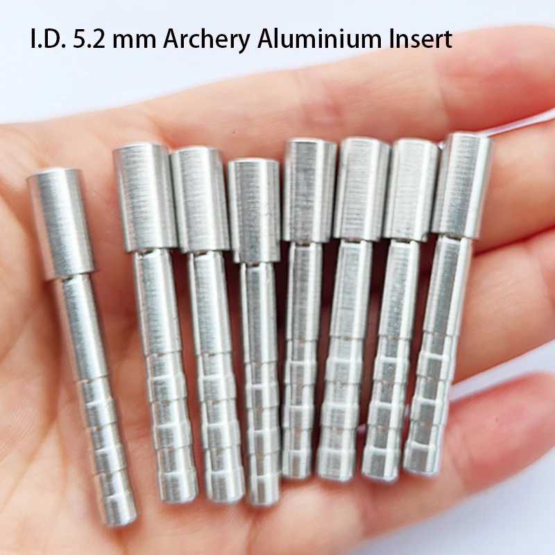 

36pcs Arrow Insert ID 5.2 mm Aluminium Insert Arrow Fit Carbon Fiberglass Arrows Shaft Archery DIY For Shooting Accessories