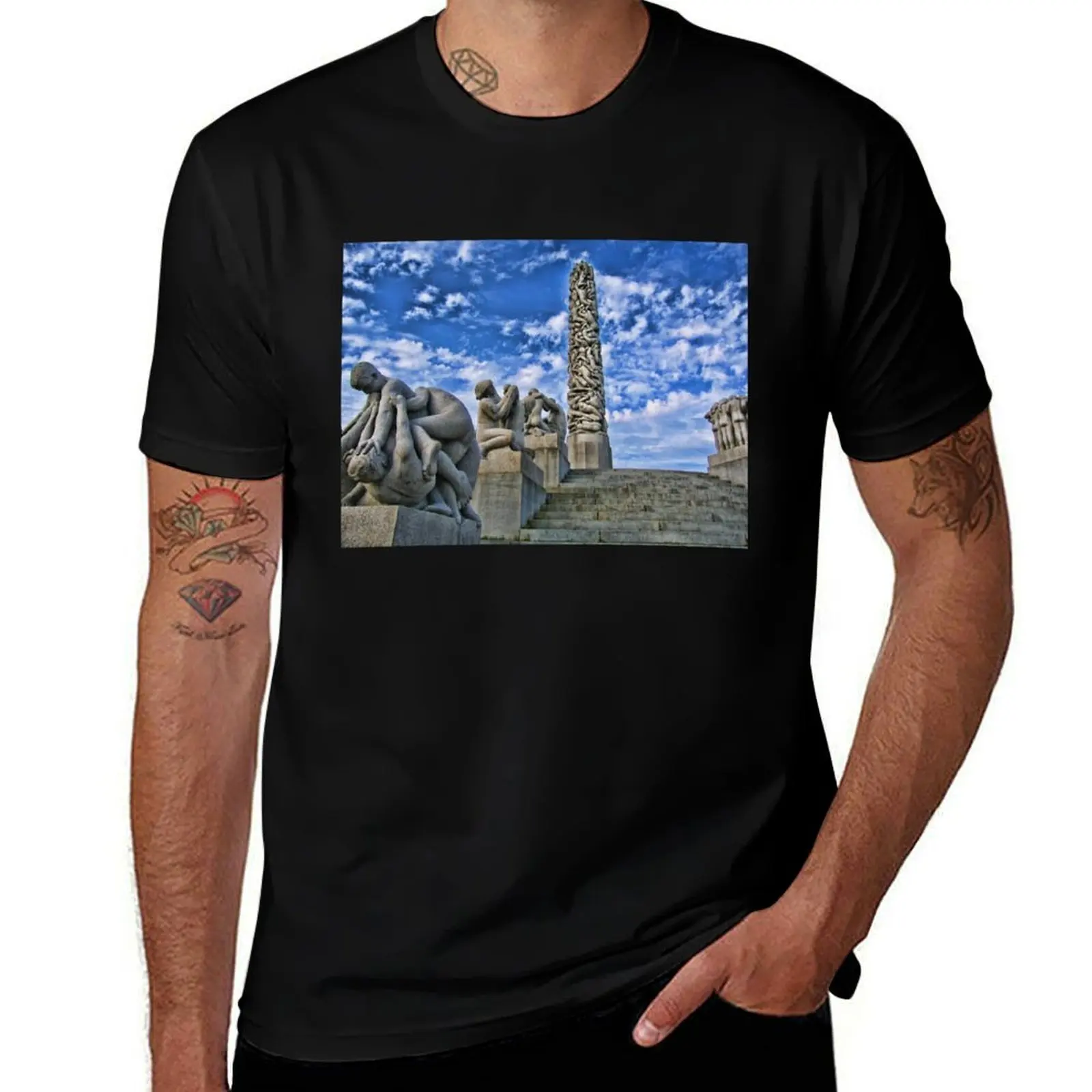 

Vigeland Sculpture Park, Oslo, Norway T-Shirt cotton t shirts high quality anime tshirt T-Shirt