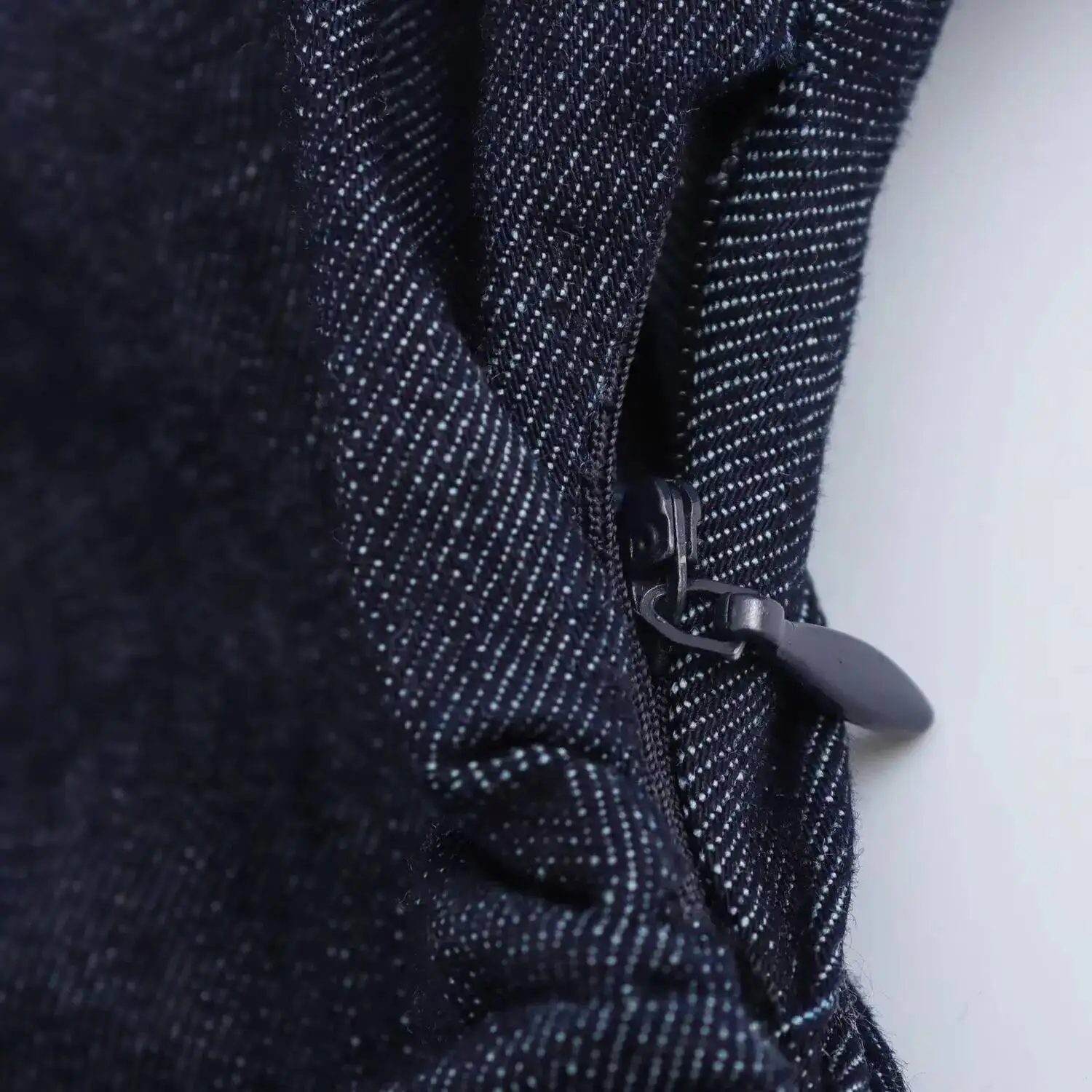 ETJ 2025 Traf Spring New 1975 Series Denim MIDI With Lapel Side Zipper Fashion Wrinkle Waist Slim Elegant Dress