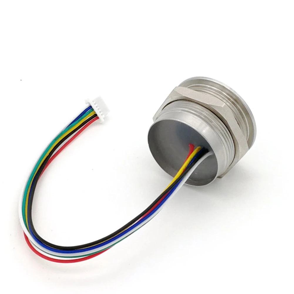 R503 วงกลมรอบแหวนตัวบ่งชี้ LED ควบคุม DC3.3V MX1.0-6Pin Capacitive ลายนิ้วมือโมดูล Sensor Scanner-19mm