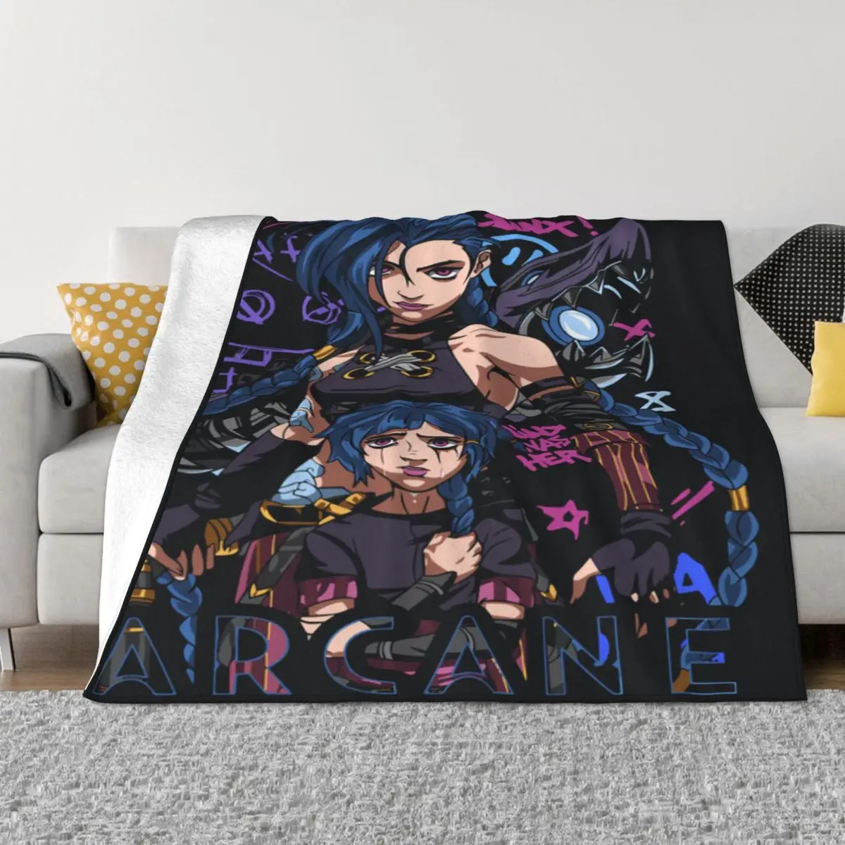 

Arcane 000103 Anime pet blankets Quilt For Bed comfort warm soft Blankets And Throws Throw Blanket
