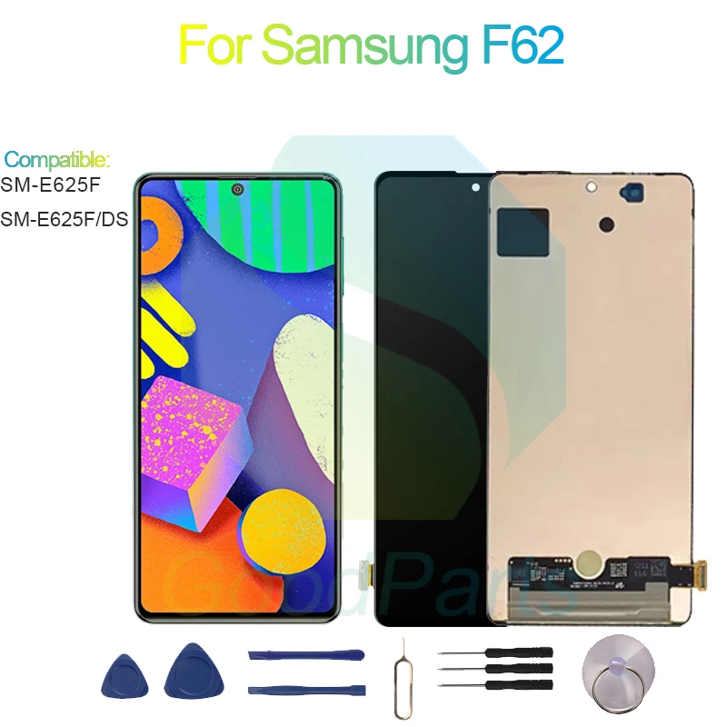 

ЖК-дисплей для Samsung Galaxy F62, экран 6,7 дюйма, SM-E625F F62, сенсорный дигитайзер в сборе, замена