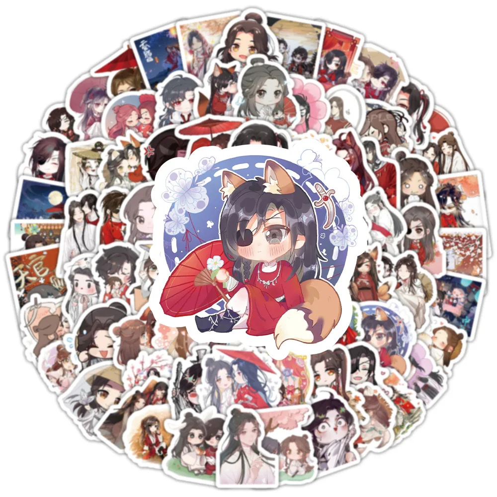 10/30/50PCS Heaven Official\'s Blessing Anime Stickers Decoration Suitcase Scrapbooking Laptop Phone Stationery Kid Sticker Gift