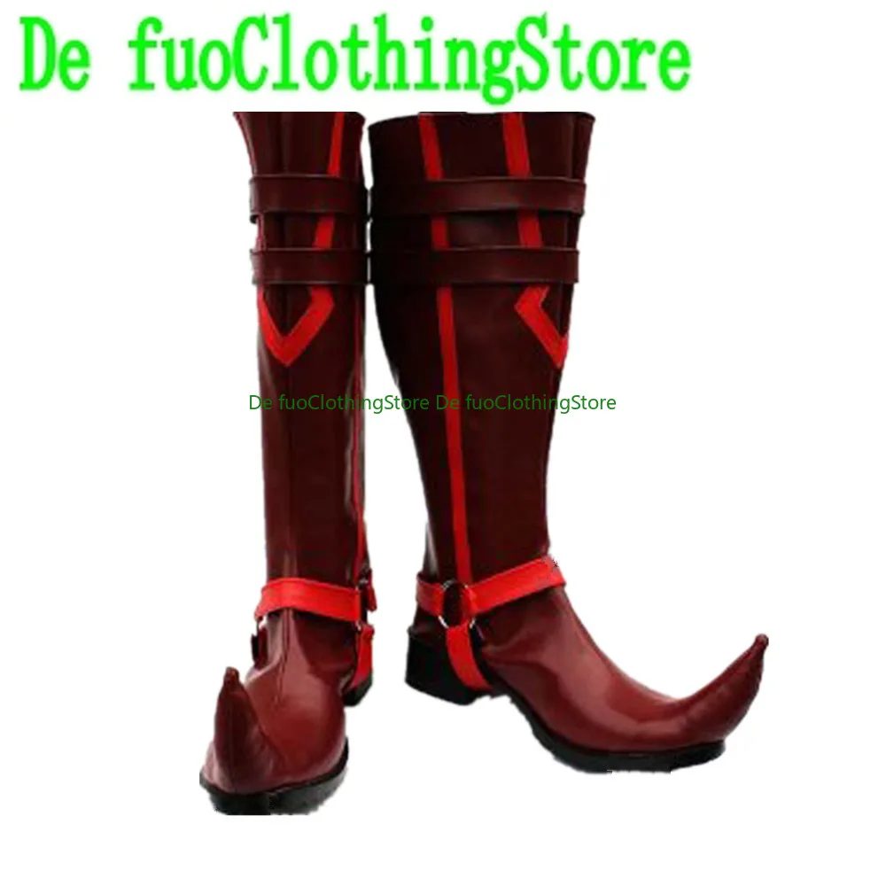 DefuoClothing Store Exorcista Ao No Exorcista Mephisto Pheles Cosplay Sapatos Botas Jogo de NatalHalloween Jogo de Natal