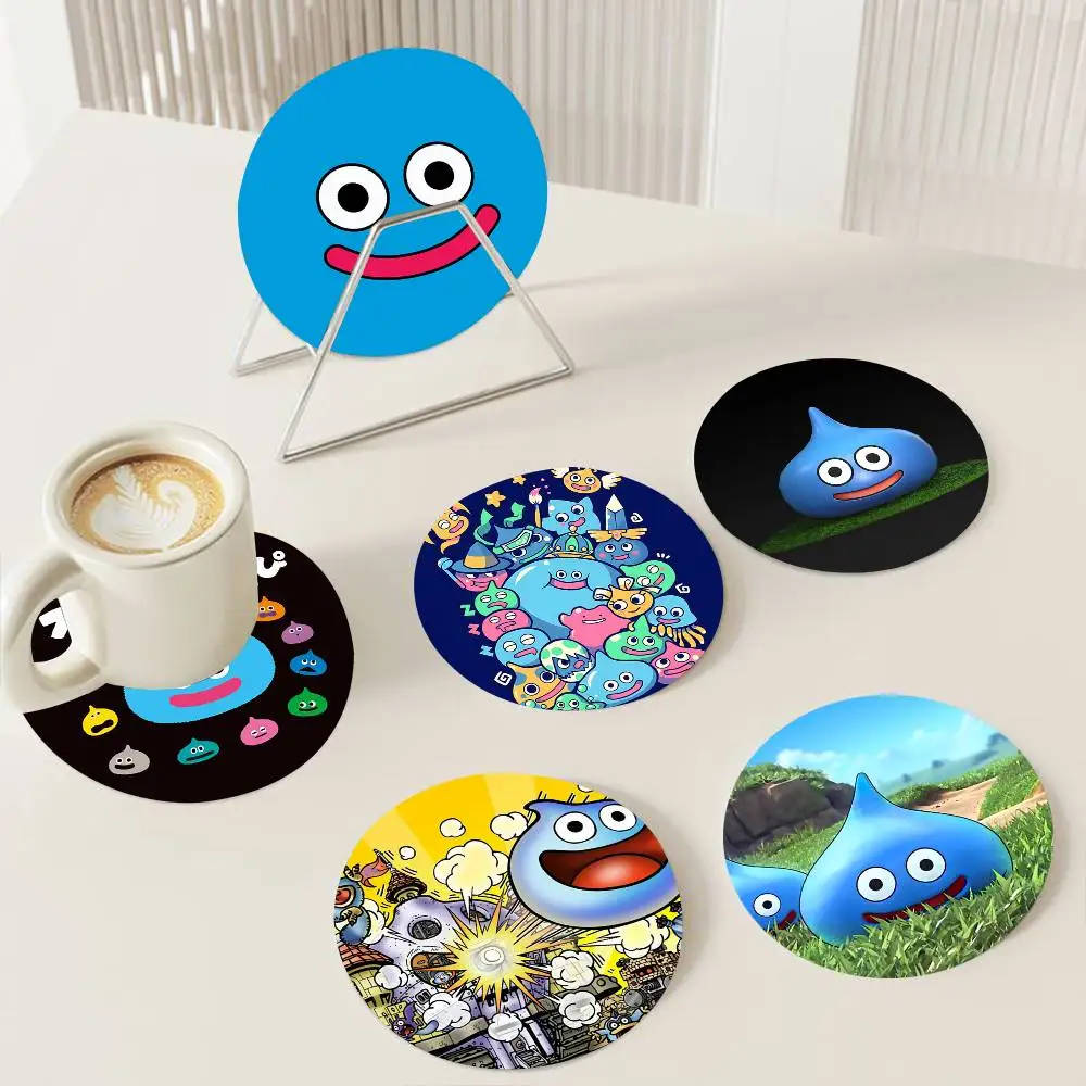 1pc Game Dragon Quest Rocket Slime Wooden Coaster Colour Pri